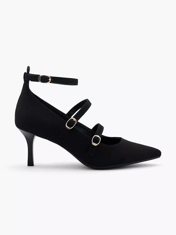 Catwalk Spangenpumps in schwarz