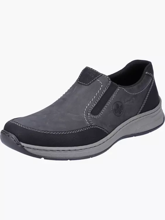Rieker Herren Slipper in schwarz