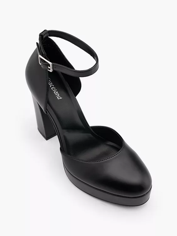 Catwalk Spangenpumps in schwarz