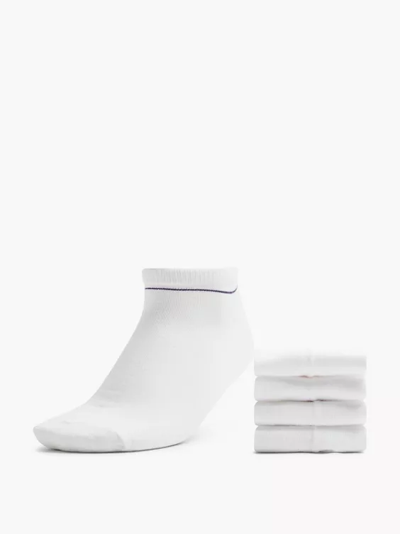 Cosy Nature 4er Pack Sneakersocken in weiß