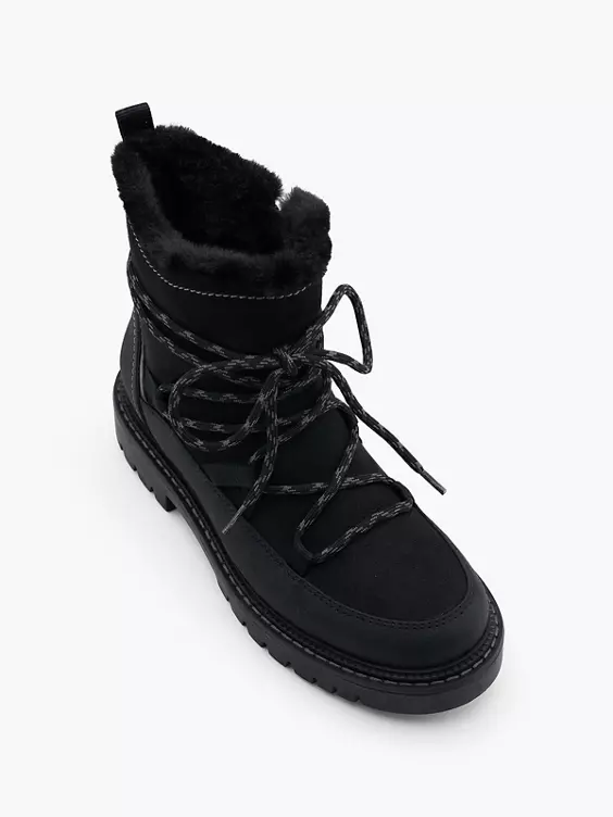 Catwalk Schnürboots in schwarz