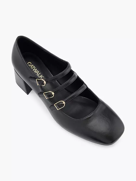 Catwalk Mary Jane Pumps in schwarz