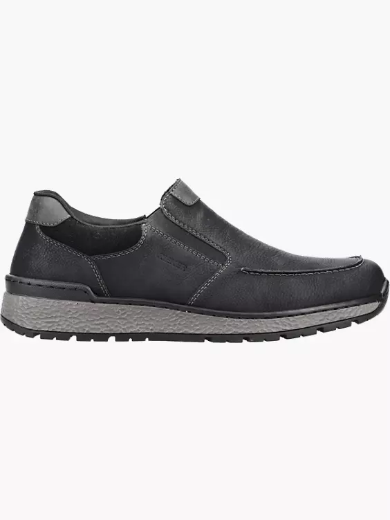 Rieker Herren Slipper in schwarz