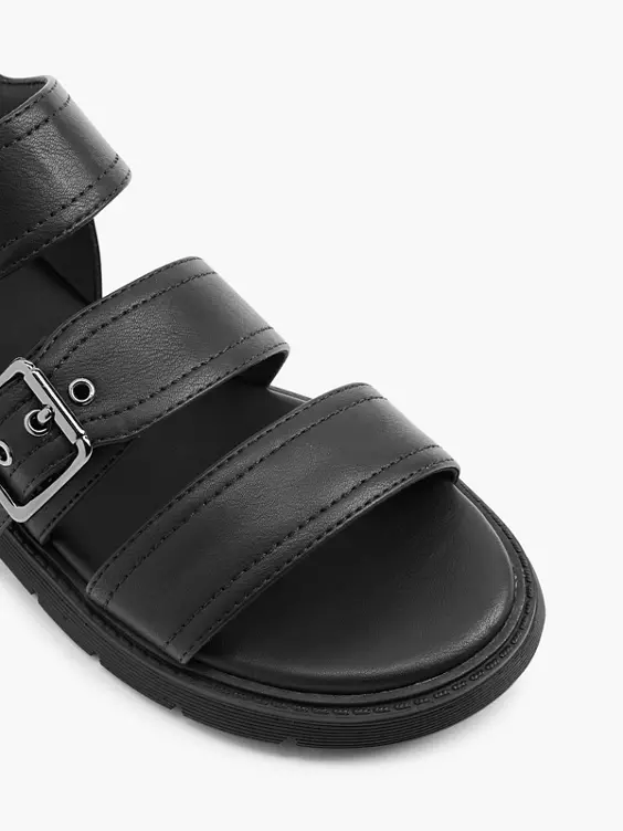 Catwalk Sandale in schwarz