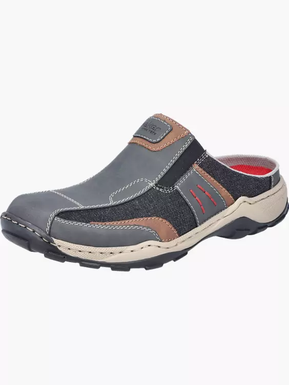 Rieker Herren Clogs in grau