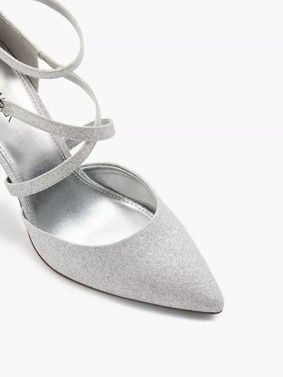 Catwalk Spangenpumps in silber