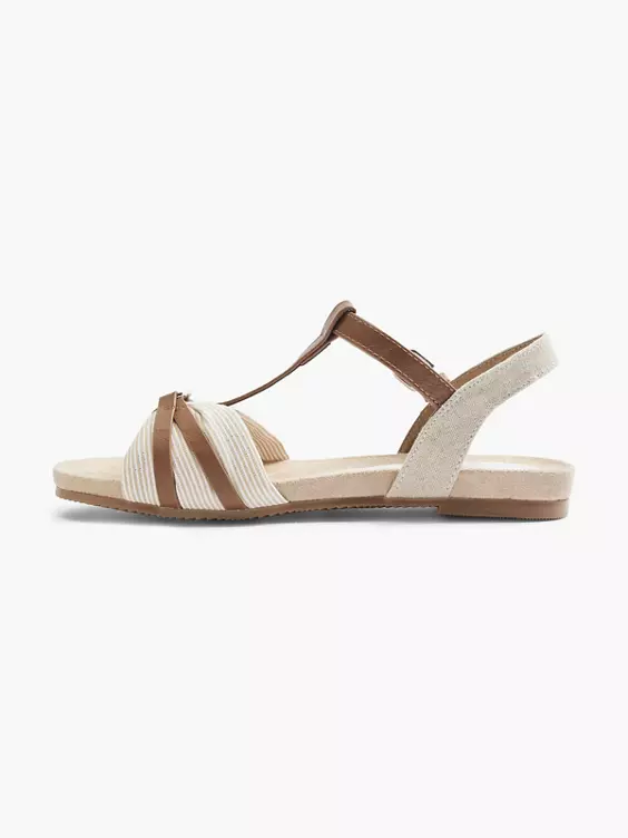 TOM TAILOR Sandale in beige
