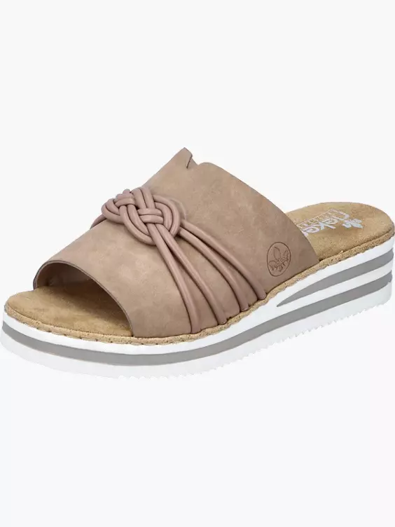 Rieker Damen Pantoletten in beige