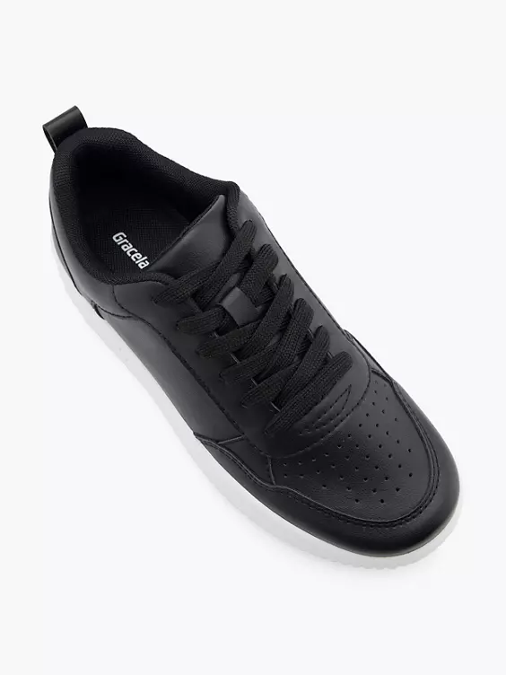 Graceland Platform Sneaker in schwarz