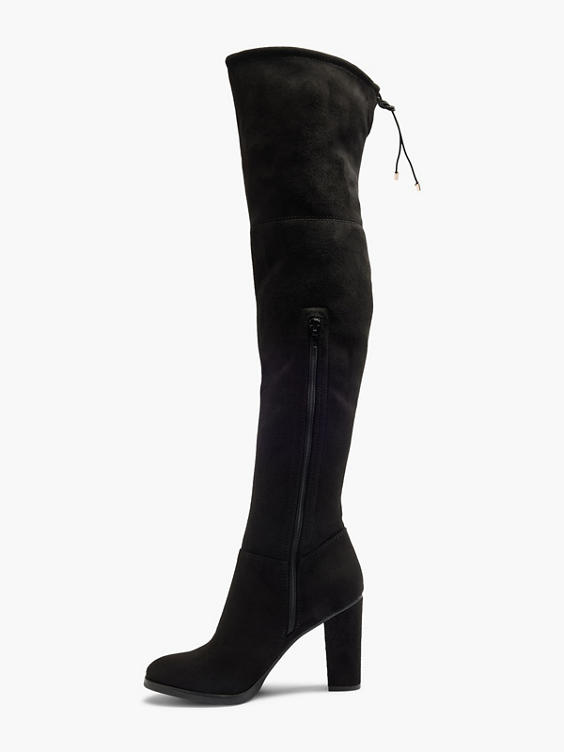 Graceland Overknee in schwarz