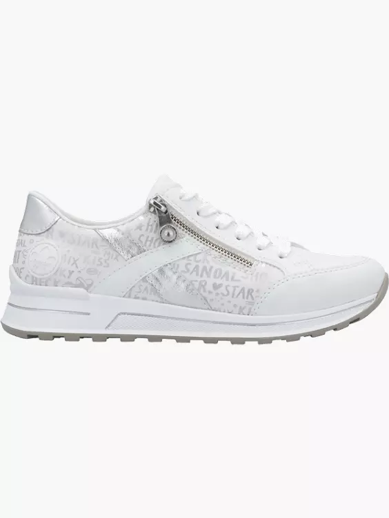 Rieker Damen Sneaker Low in weiß