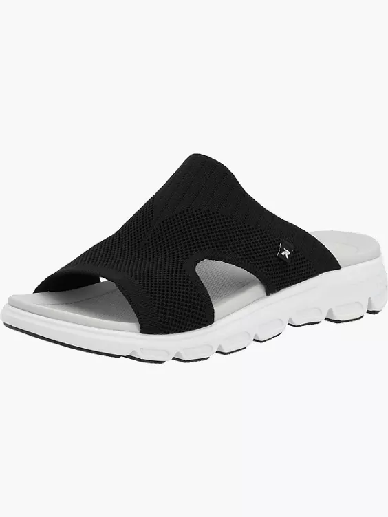 Damen Slides in schwarz