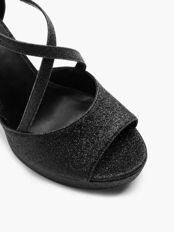 Catwalk T-Spangenpumps in schwarz