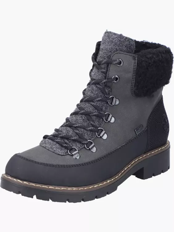 Rieker Damen Schnürstiefel in grau
