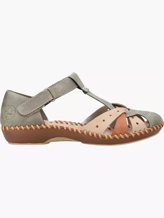Rieker Damen Riemchensandalen in grün