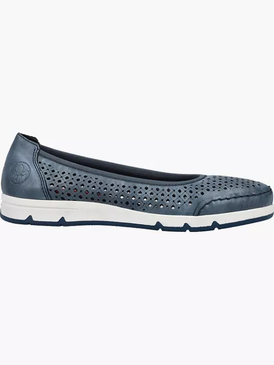 Rieker Damen Ballerinas in blau