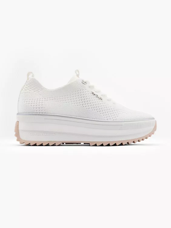 TOM TAILOR Platform Sneaker in weiß
