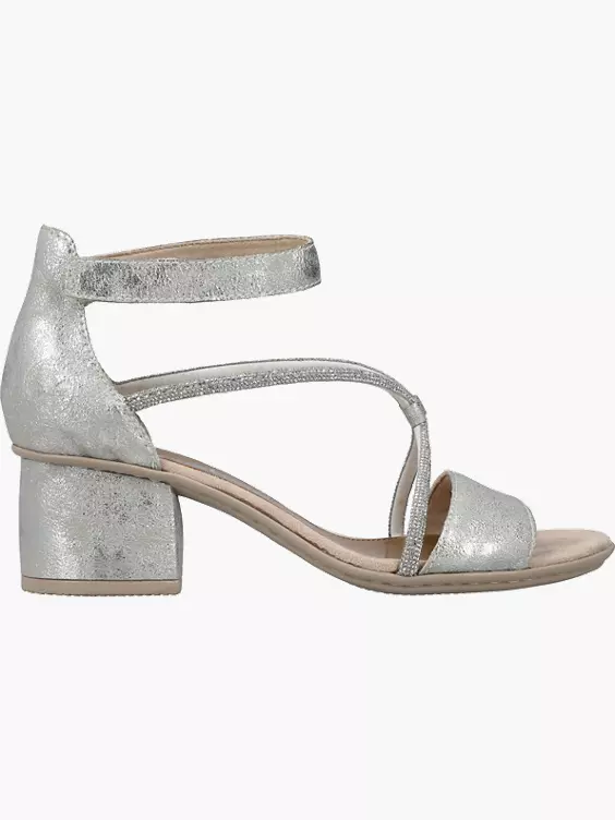 Rieker Damen Riemchensandaletten in silber