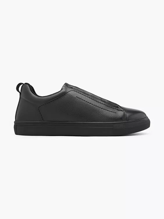 ESPRIT Leder Slipper in schwarz