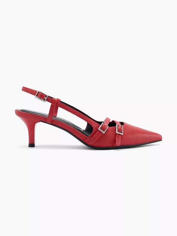 Catwalk Slingpumps in rot