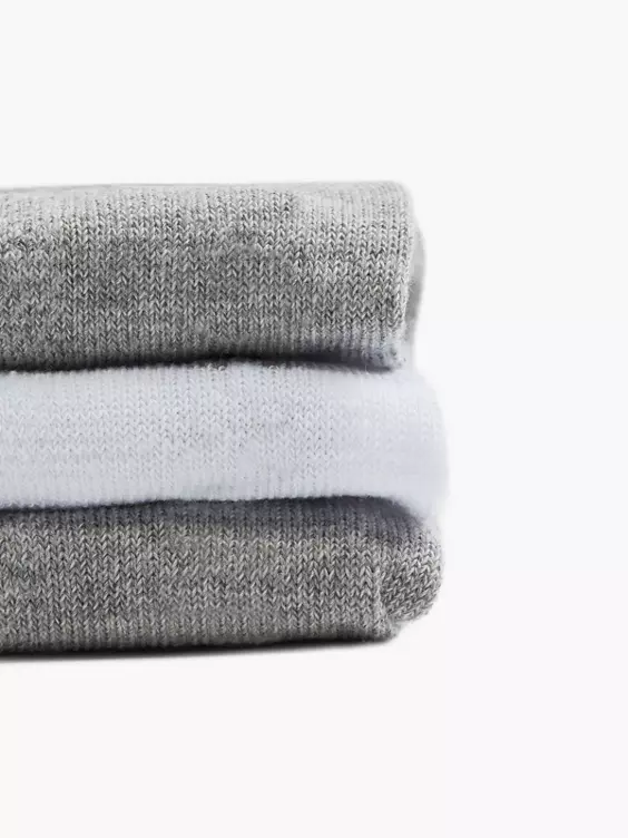 FILA 3er Pack Sneakersocken in grau