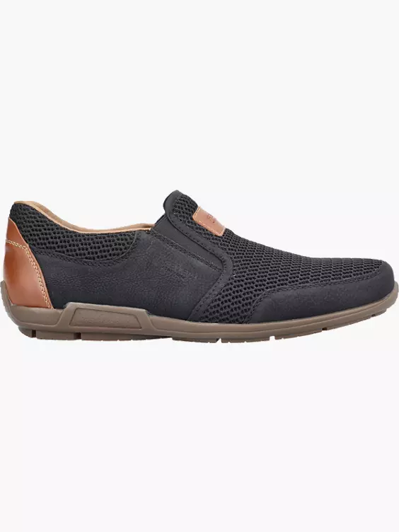 Rieker Herren Slipper in schwarz