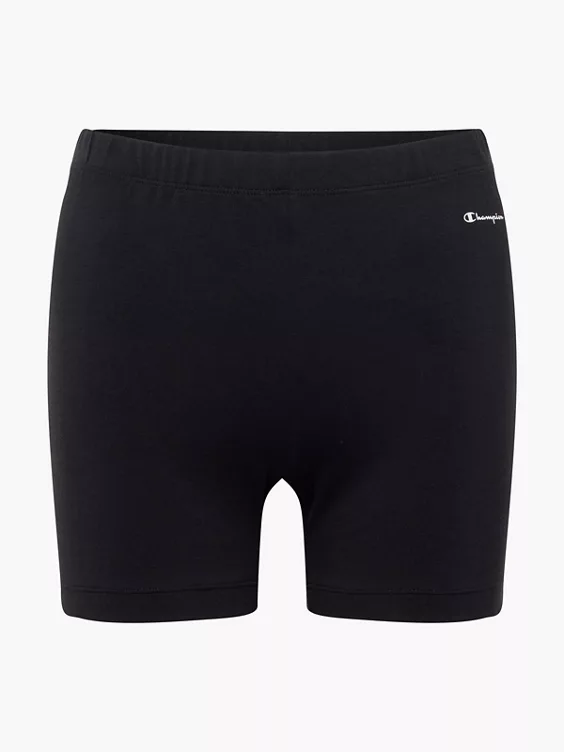 Champion Kurze Tights in schwarz