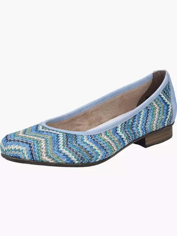 Rieker Damen Ballerinas in blau