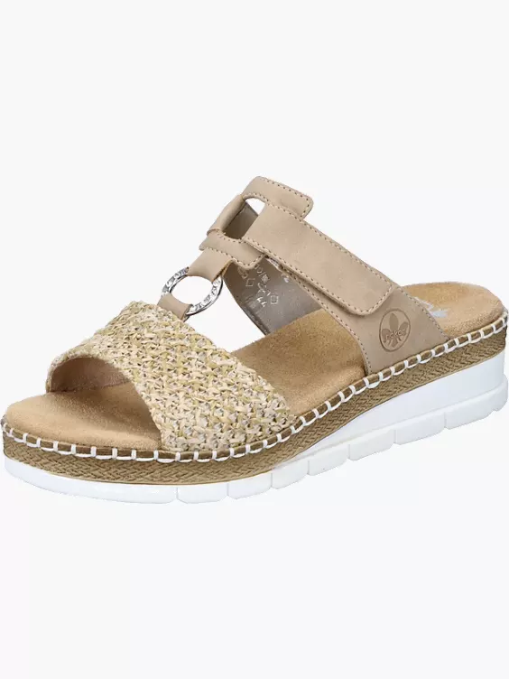 Rieker Damen Pantoletten in beige