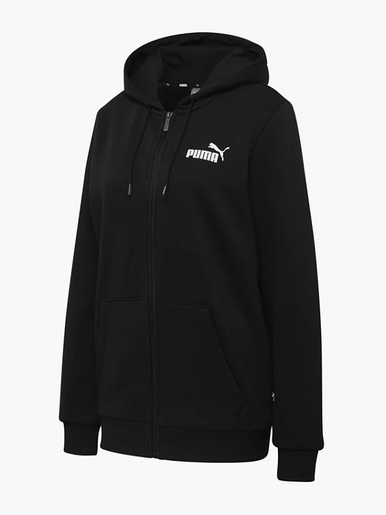 PUMA Kapuzenjacke in schwarz