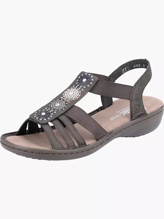 Rieker Damen Riemchensandalen in grau