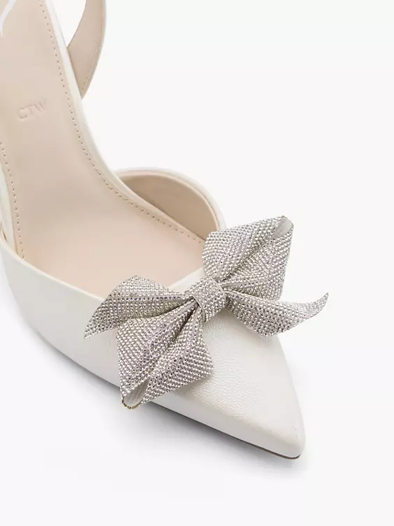 Catwalk Slingpumps in weiß