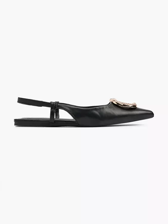 Catwalk Slingballerina in schwarz