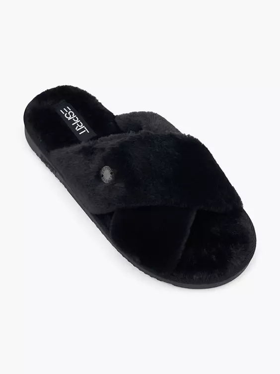 ESPRIT Hausschuh in schwarz