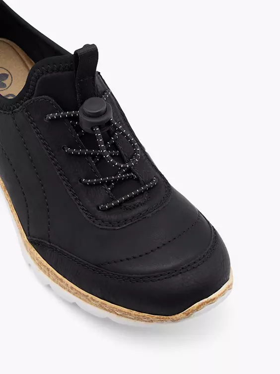 Rieker Slipper in schwarz