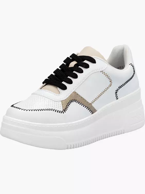 Rieker Damen Sneaker Low in weiß