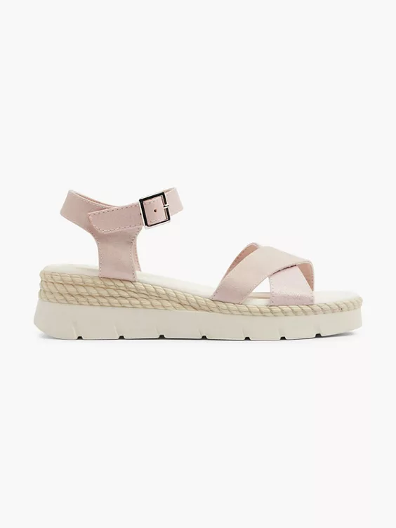 Easy Street Komfort Keilsandalette in rosa