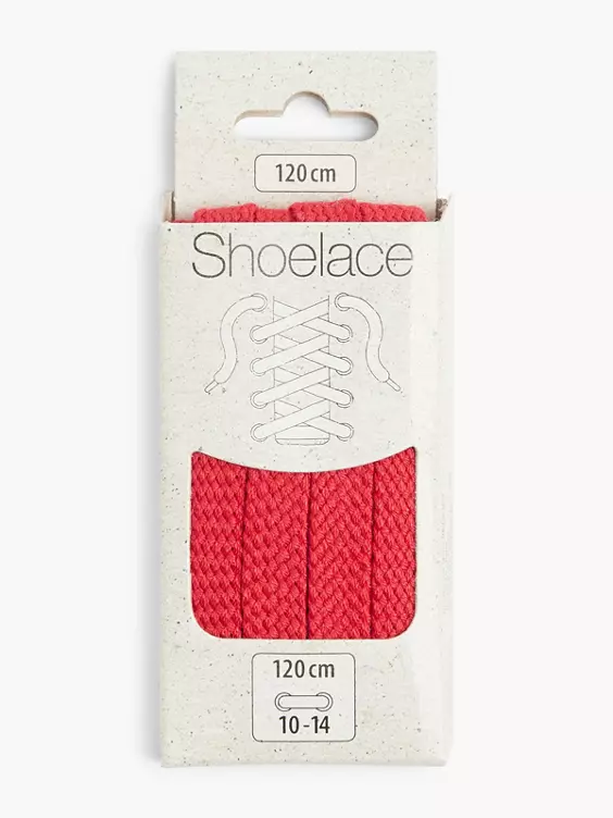 DEICHMANN Schnürsenkel 120 cm flach in rot