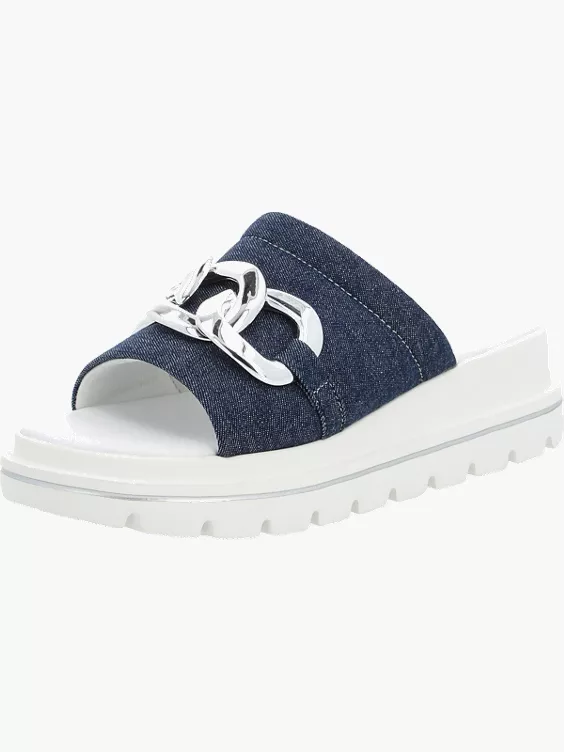 Damen Pantoletten in blau