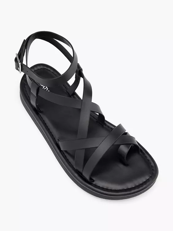 Catwalk Sandale in schwarz