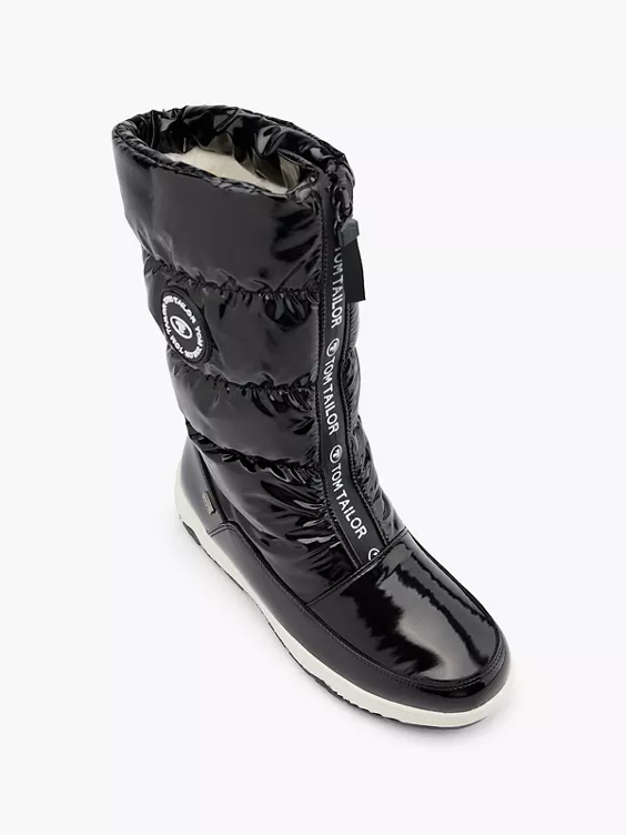 TOM TAILOR Schneeboots in schwarz