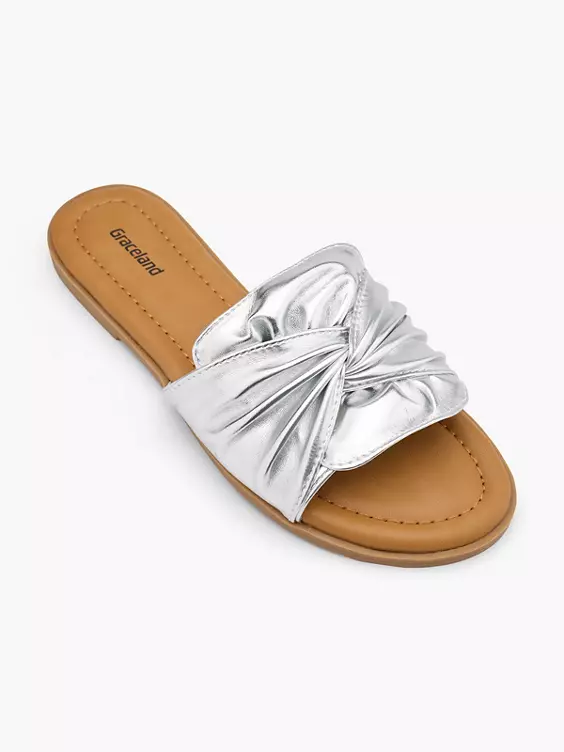 Graceland Pantolette in silber