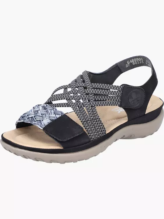 Rieker Damen Riemchensandalen in schwarz