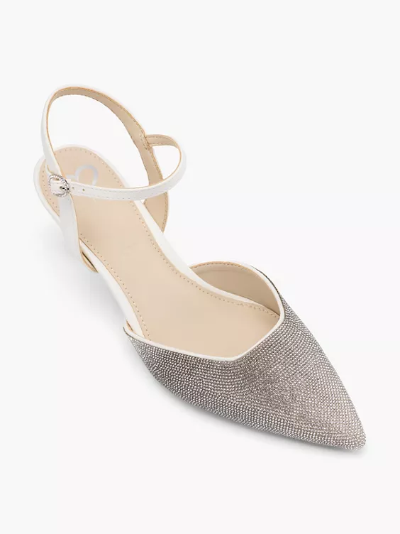 Catwalk Slingpumps in weiß