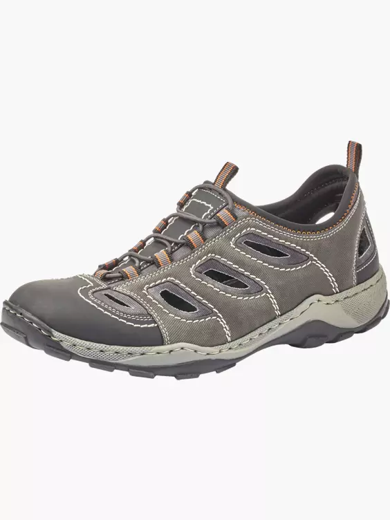 Rieker Herren Slipper in grau