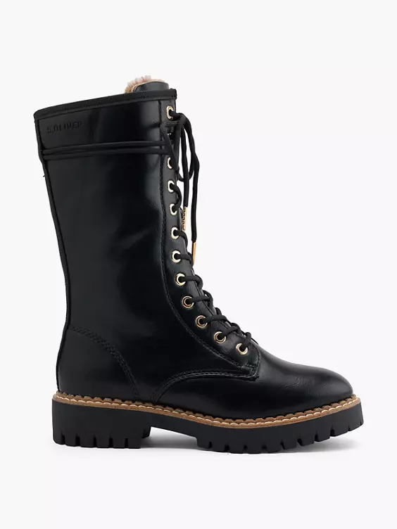 s.Oliver Schnürstiefel in schwarz