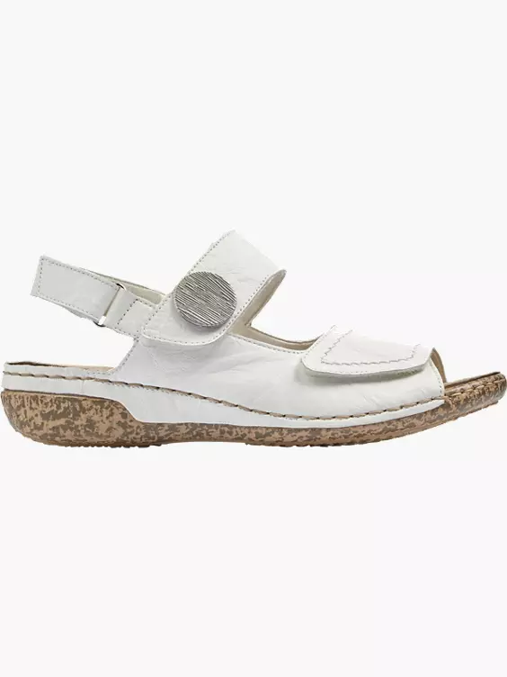 Rieker Damen Riemchensandalen in weiß