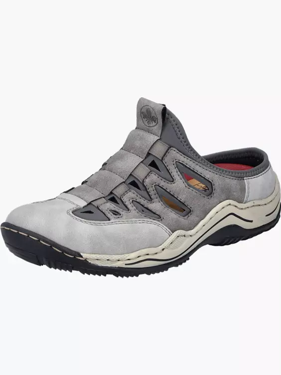 Rieker Damen Clogs in grau