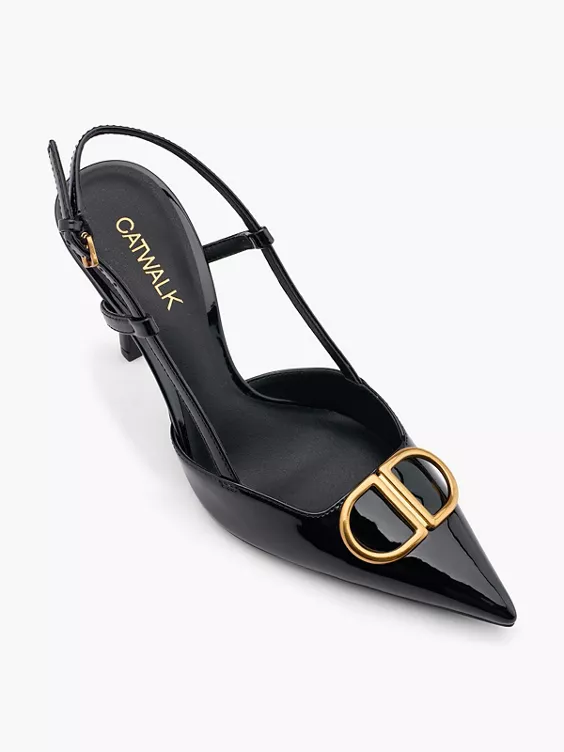 Graceland Slingpumps in schwarz