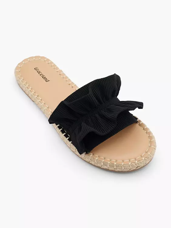 Graceland Pantolette in schwarz
